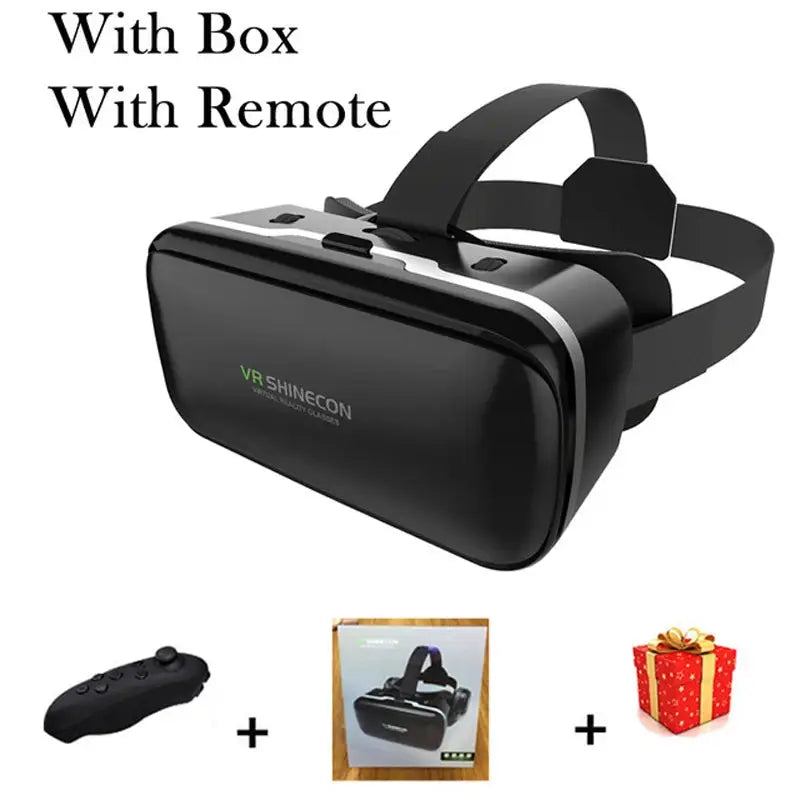 VR Shinecon 10.0 Helmet 3D Glasses Virtual Reality Headset For Smartphone Mobile Gaming Movies And Apps