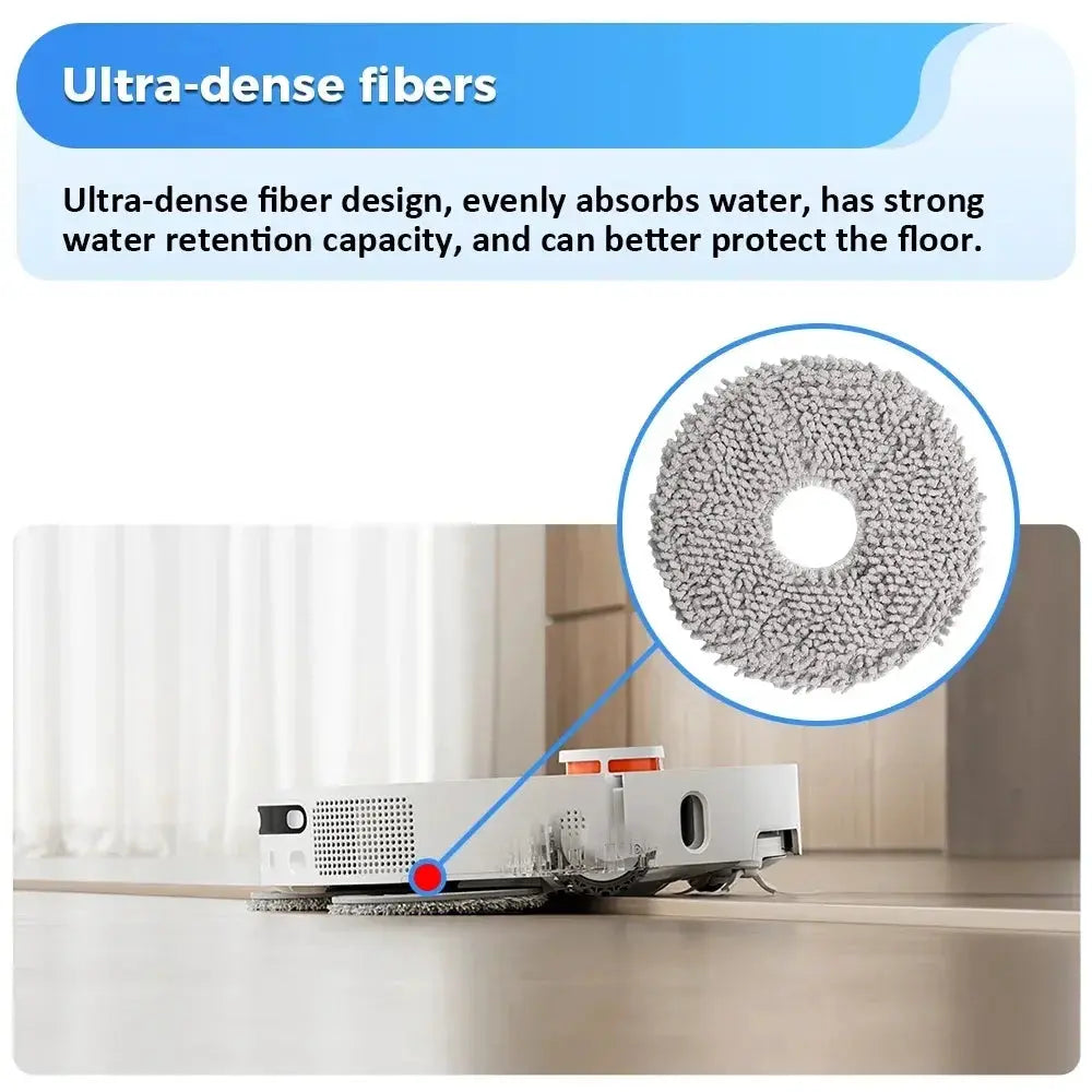 16Piece Durable Mop Cloth Set For Xiaomi X20 Plus X10 Plus X20 And X10 Robot Vacuum Replacement Mop Pad Spare Parts