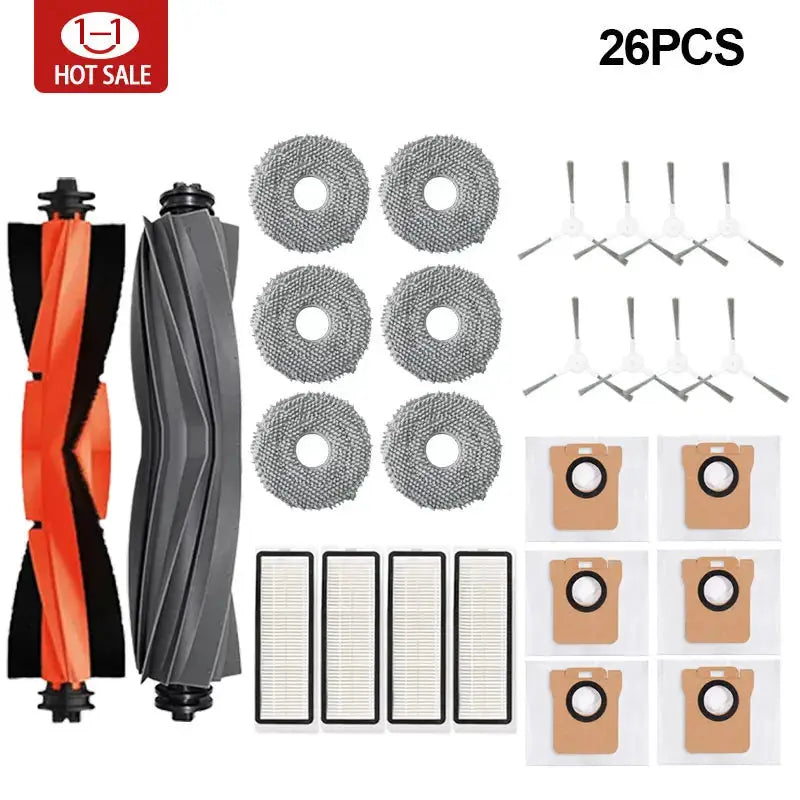 Xiaomi Robot Vacuum X20 Plus Dust Bag Mop Cloth Accessories Main Side Brush And HEPA Filter Replacement Parts