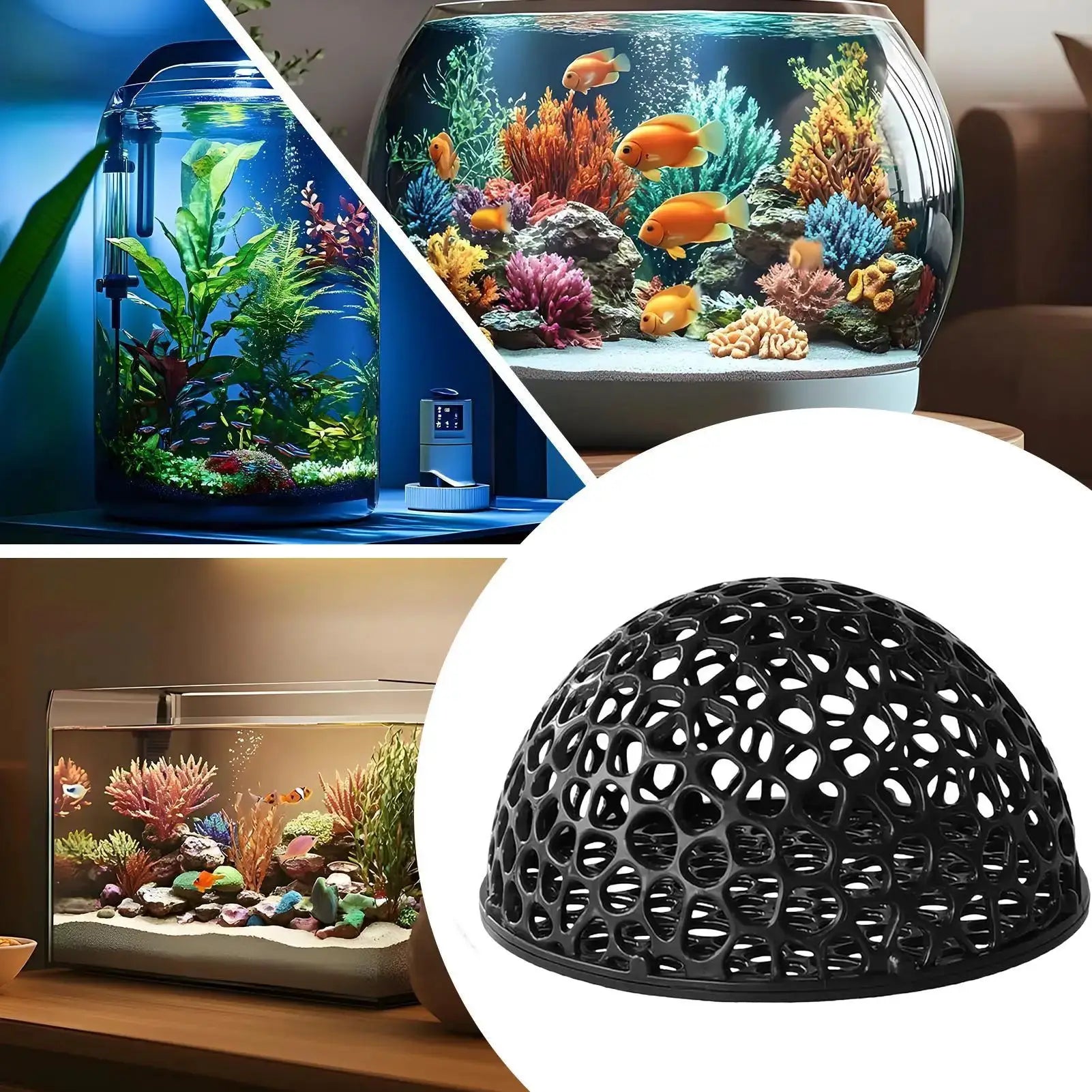 Aquarium Shrimp Cave House Mini Porous Betta Hideout Shelter Breeding Nest For Shrimp And Fish Aquatic Decor