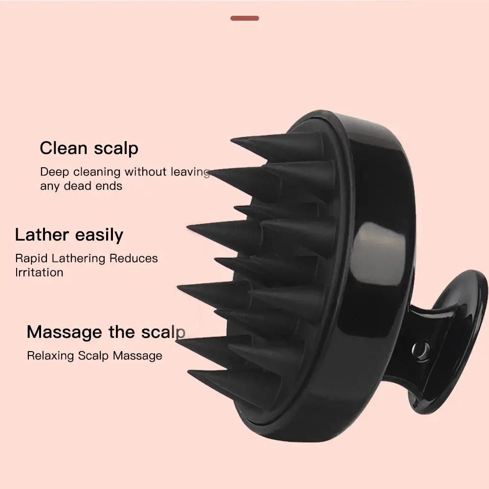 AuroraCare Silicone Head Scalp Massage Comb For Hair Growth Soft Massager For Deep Cleansing While Shampooing
