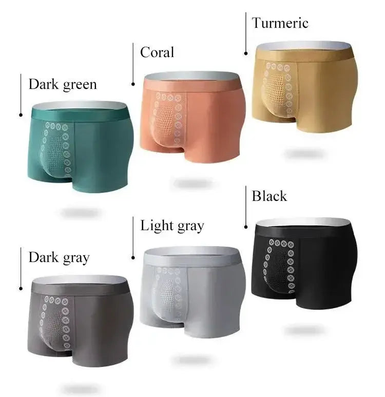 Simples Market men's boxer shorts, 6-color mid-waist set, breathable non-marking underwear.