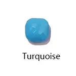 Drop earring bead, turquoise crystal candy style, 10mm, Simples Market