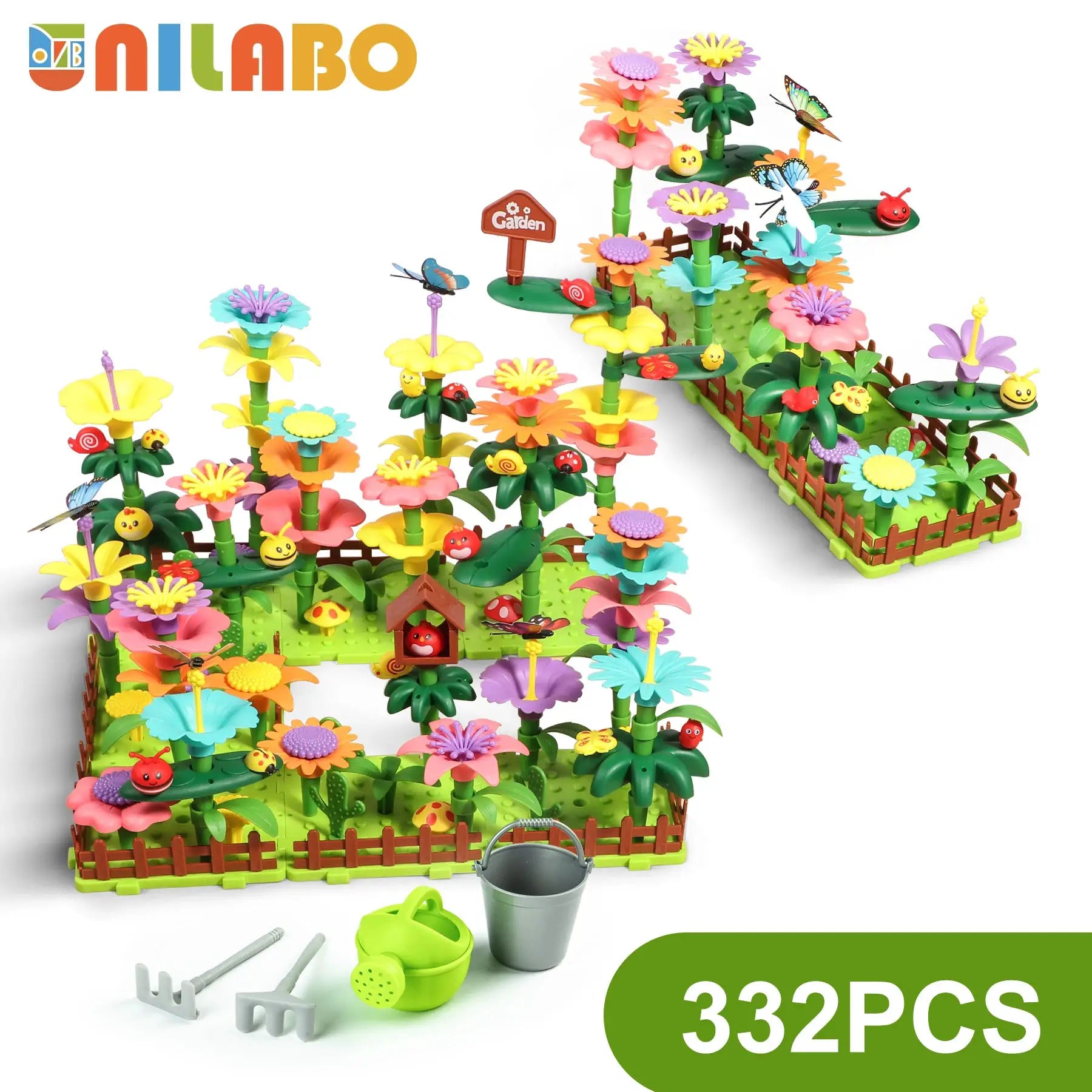 STEM Flower Garden Building Toy For Kids Aged Three To Seven Perfect Gift For Boys And Girls