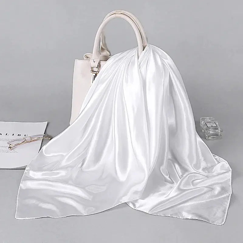 SatinLuxe 90x90 cm Satin Square Hijab Scarf For Everyday Modest Style And Elegant Wrap