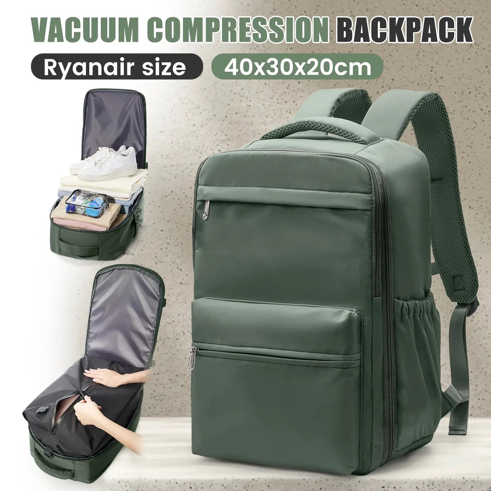 Vacuum Compression Travel Backpack - Simples Market