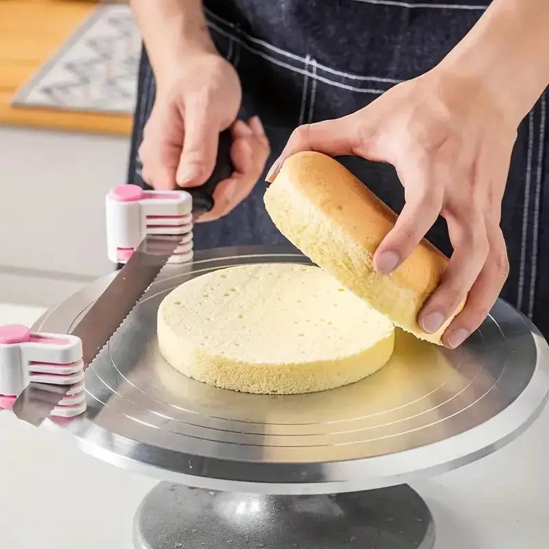Professional Cake Leveler and Layer Cutter with Adjustable 5 Layer Capacity and Stainless Steel Cutting Wire