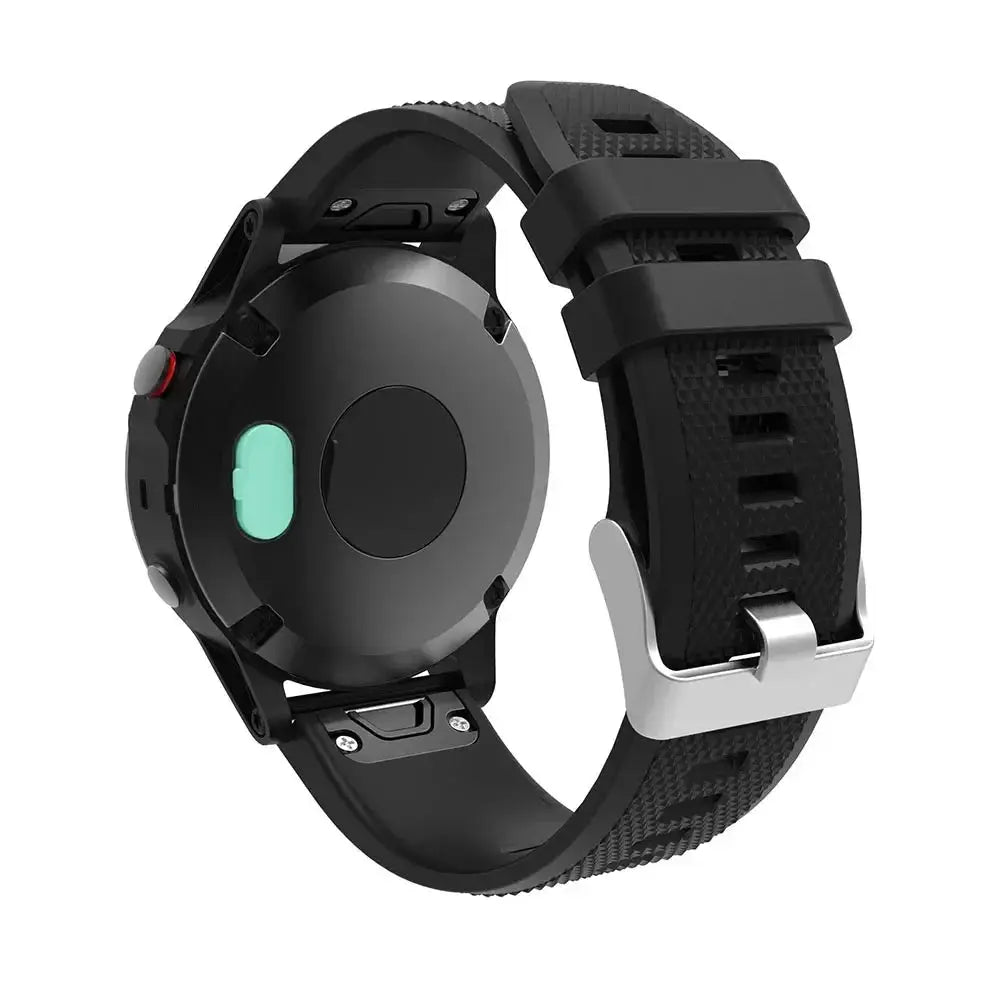 Simples Market silicone dustproof charging port plug for Garmin Fenix 7/5 and Forerunner watches, black