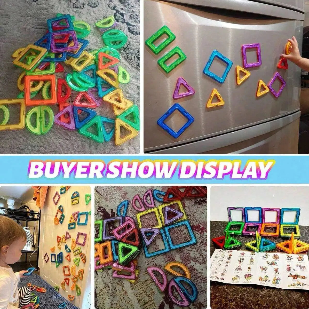 Magnetic Building Blocks Medium Size DIY Magnet Toys For STEM Learning Construction Educational Sets For Kids