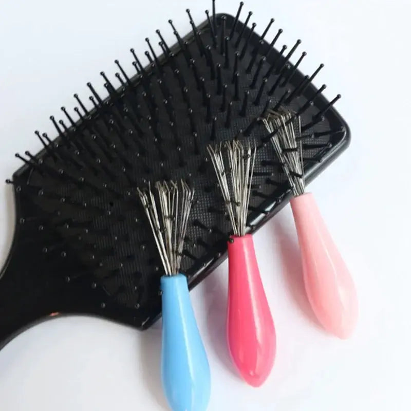 Comb Hair Brush Cleaner With Plastic Handle For Removing Embedded Hair Debris And Hygienic Beauty Tool Cleaning Supplies