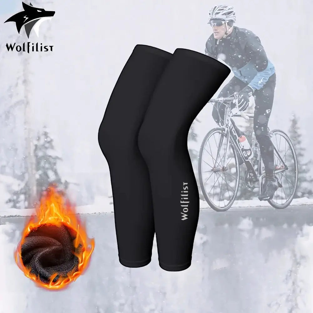 Cycling Leg Warmers Thermal Long Leg Sleeves Leg Compression Sleeves High Elasticity Stretch For Running And Cycling