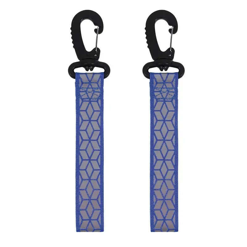 Reflective Straps Pendant Keychains 2Pcs For Outdoor Safety Night Running Cycling Backpack Lightweight Bright
