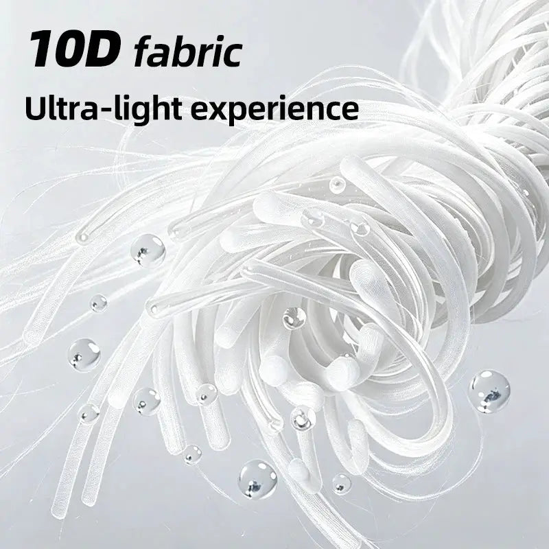 Simples Market sleeping bag liner white 10D ultralight fabric close-up