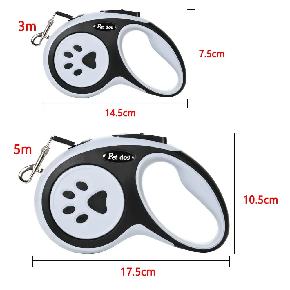 3m 5m Nylon Pet Dog Leash Automatic Retractable Extending Rope For Small And Large Dogs Cats