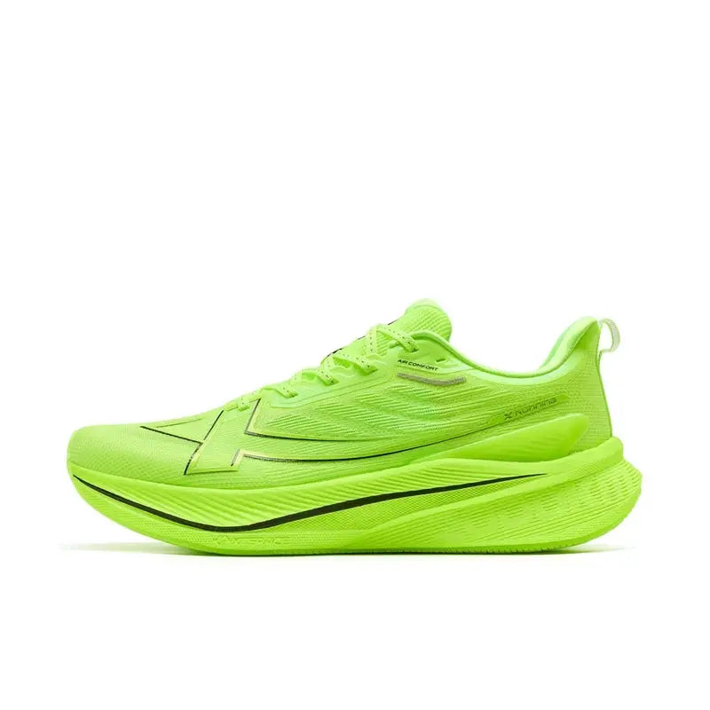 Xtep 2000km 3.0 Running Shoes for Men in neon lime green with cushioned midsole