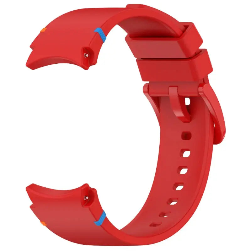 Red silicone sport strap for Samsung Galaxy Watch 7/FE/5 Pro/6/4 classic 44mm/40mm