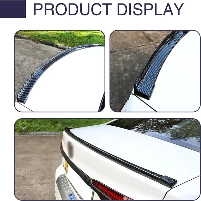 1.5M 5D carbon fiber car spoiler, universal fit for multiple models
