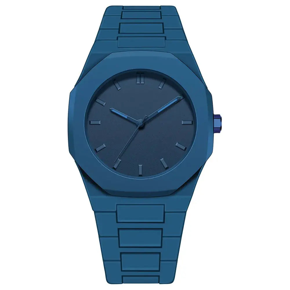 NovaTime Minimalist Quartz Watch For Men With Lightweight Plastic Strap Waterproof Durable Build And Classic Style