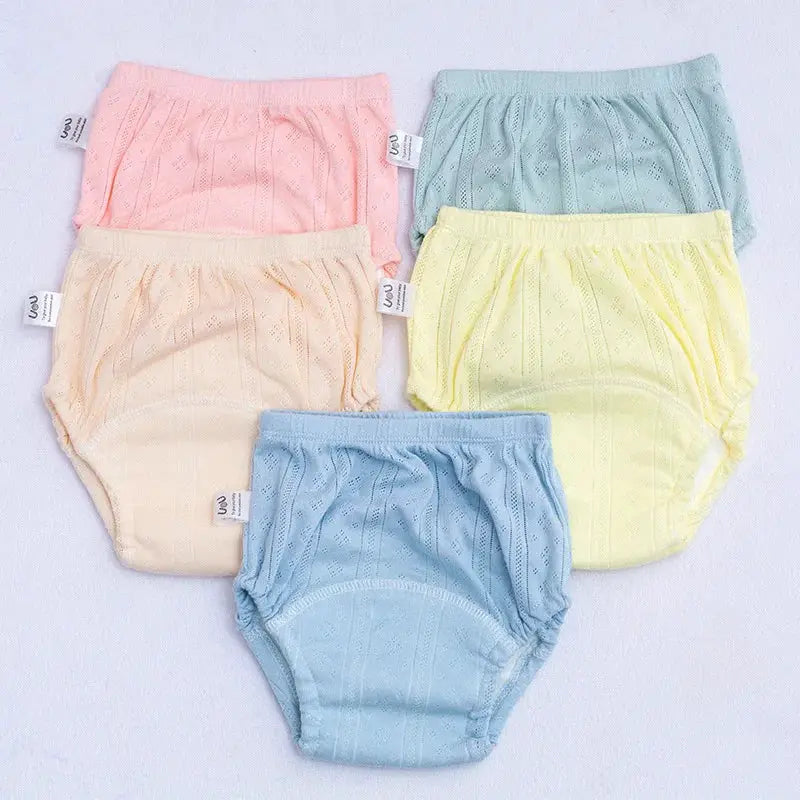 Newborn Training Pants Baby Shorts Solid Color Unisex Washable Reusable Cloth Diaper Nappies For Infants