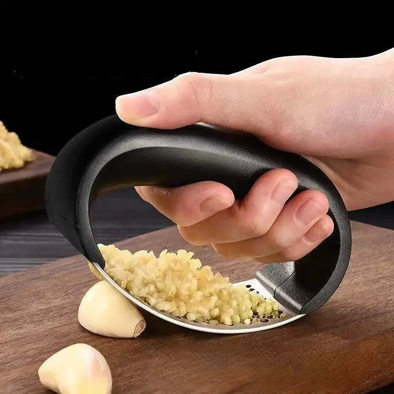 Stainless Steel Garlic Press Manual Garlic Mincer Crusher For Efficient Kitchen Prep Tool