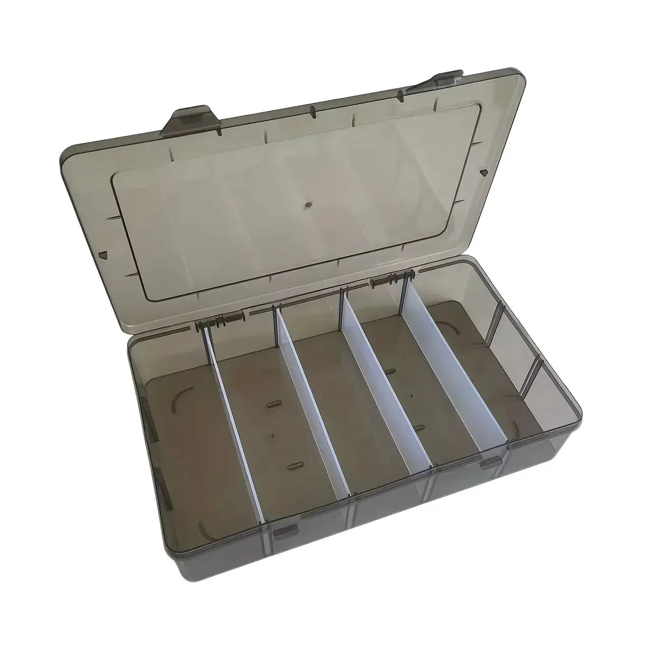 Simples Market 5-compartment transparent tool organizer box with lid