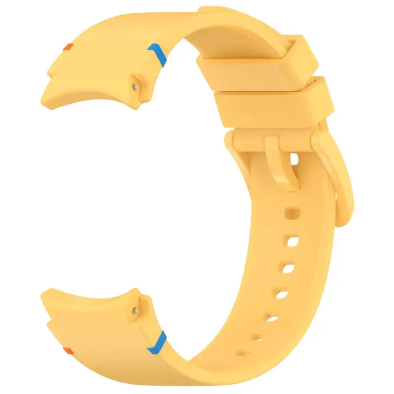 Yellow silicone sport strap for Samsung Galaxy Watch 7/FE/6/5 Pro, 44mm/40mm