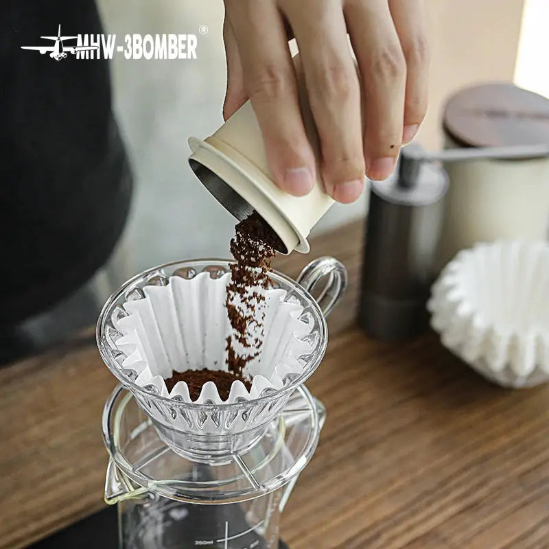 MHW 3 Bomber Disposable Coffee Filter Papers 50 Sheets For 1 To 4 Cups Espresso Hand Brewed Coffee Accessories