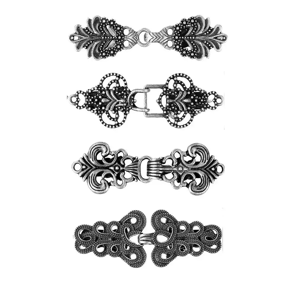 HeritageWeave Vintage Sweater Clips Durable Metal Cape Shawl Cardigan Fasteners For Dresses And Shirts