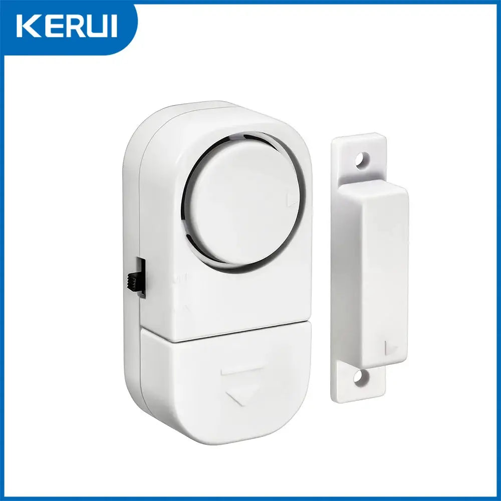 KERUI 2-piece door magnetic sensor alarm kit, wireless, 90dB, white, Simples Market