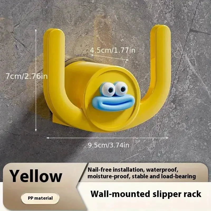 Cartoon Slippers Hook And Rack For Bathrooms And Bedrooms Shower Storage Organizer Shoe Holder Drainage Stand
