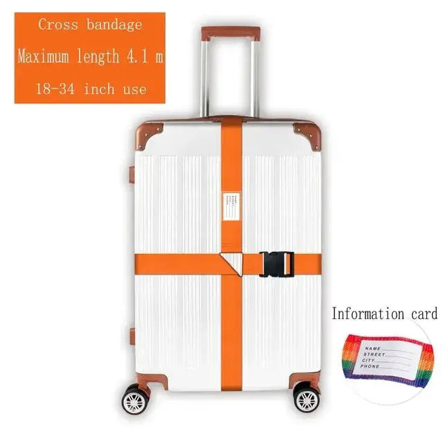 Convenient Adjustable Luggage Straps Portable Bungees Easy Travel Necessary Reusable Belt protect Suitcase Accessories Items - Simples Market