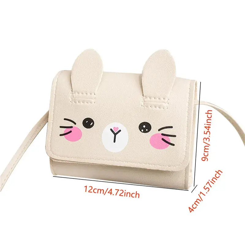 PrincessPop Kids Mini PU Leather Crossbody Handbag For Girls Coin Purse Wallet Cute Mini Bag