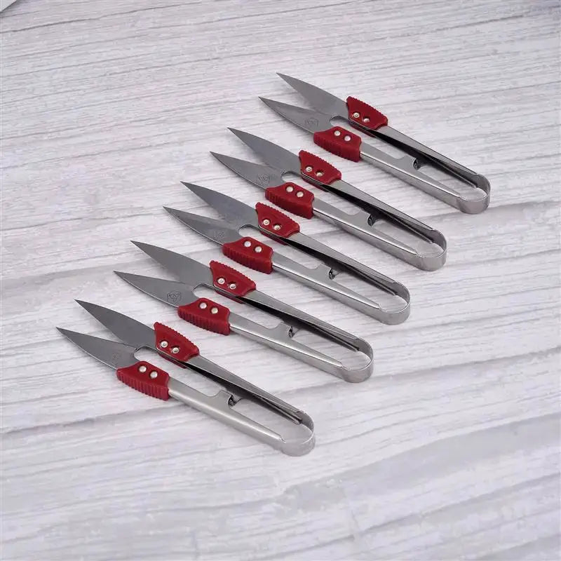 Stainless Steel Yarn Shears Cutting Scissors For Sewing Embroidery Cross Stitch Fabric U Thread Scissors