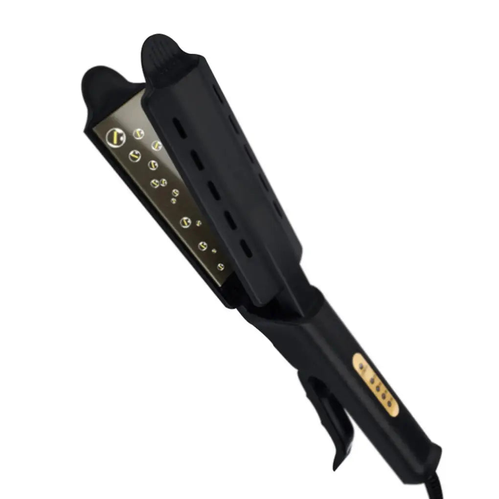 Simples Market hair straightener, black four-gear temperature adjustment, ceramic tourmaline plates, wide panel