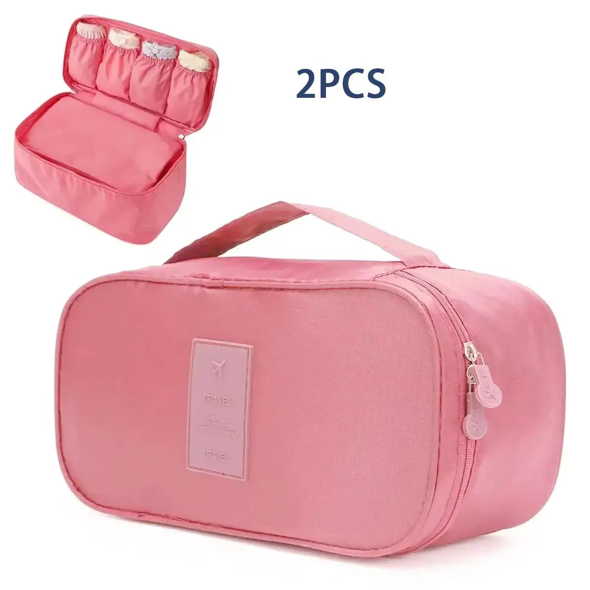 TravelMate Portable Travel Storage Bag Multi Function Bra Underwear Organizer Cosmetic Case Lightweight Design