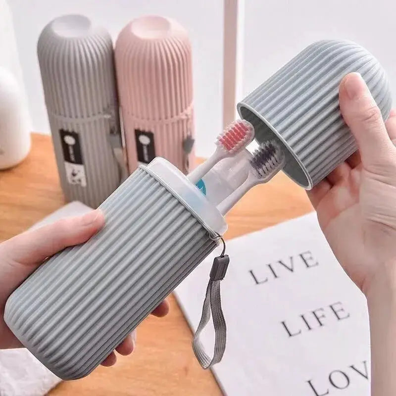 TrailGuard Portable Toothbrush And Toothpaste Case With Breathable Air Holes Keeps Bacteria Away For Travel