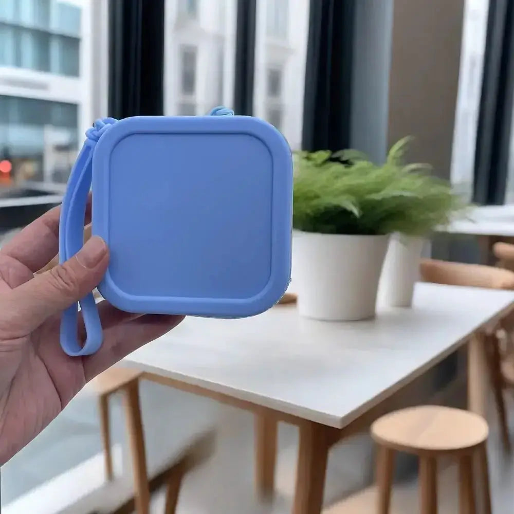 Vintage Silicone Organizer Wallet Coin Purse Waterproof Zipper Earphone Bag Travel Pouch For Students