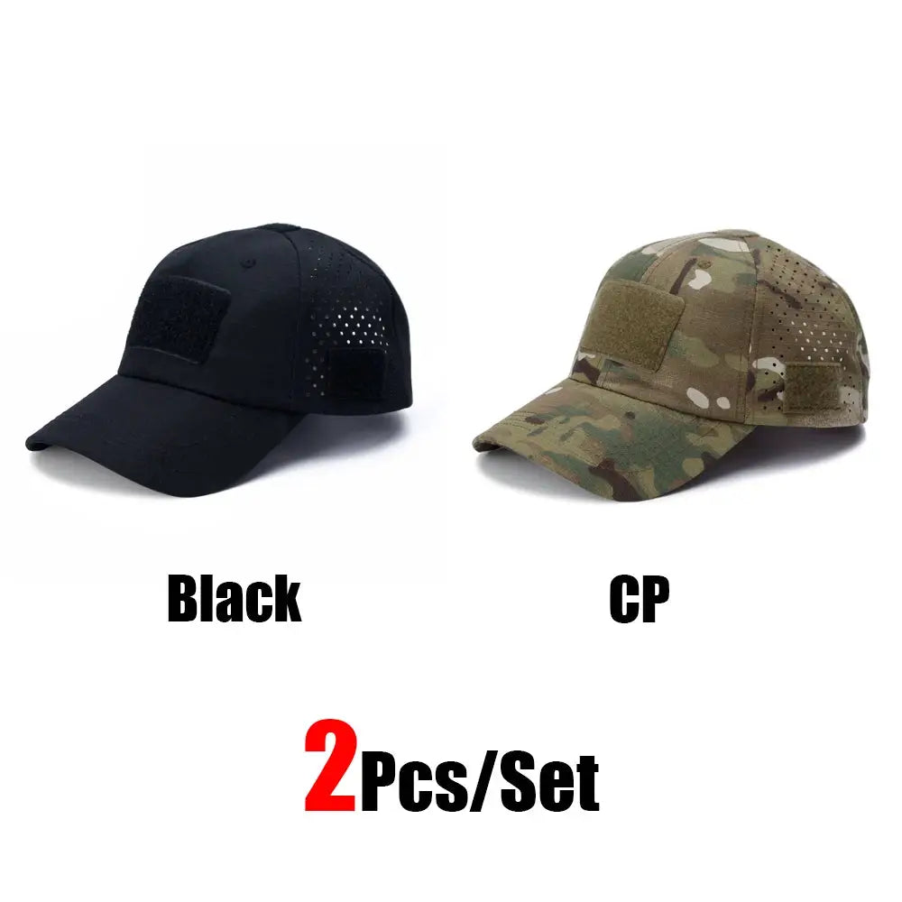 Mens Camouflage Baseball Cap Breathable Sun Protection Hat For Outdoor Sports Hunting Hiking Camping Beach Fishing