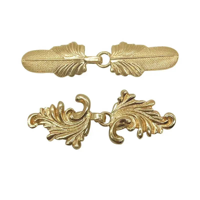 HeritageWeave Vintage Sweater Clips Durable Metal Cape Shawl Cardigan Fasteners For Dresses And Shirts
