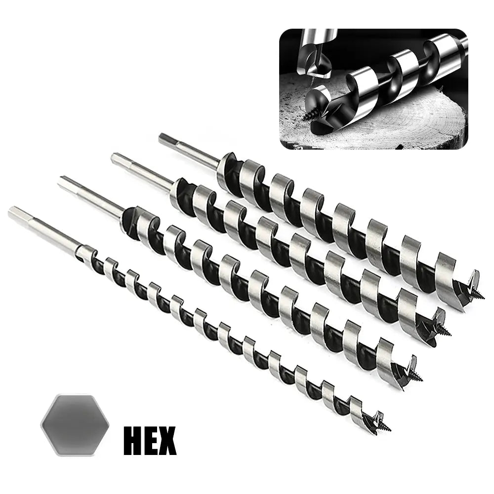 Woodworking Roller Drill With Hexagonal Handle Long 230mm 300mm Reaming Tool For Wood And Door Lock Installation
