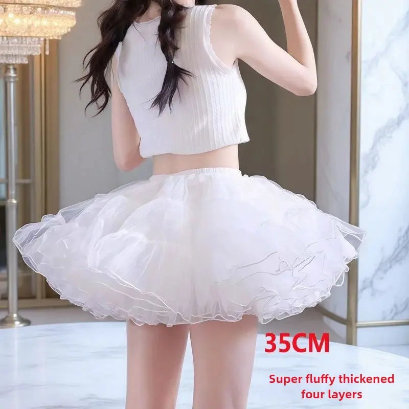 Lolita Flying Saucer Petticoat Boneless Maximum Volume Crinoline With Invisible Wire Free Underskirt Comfort