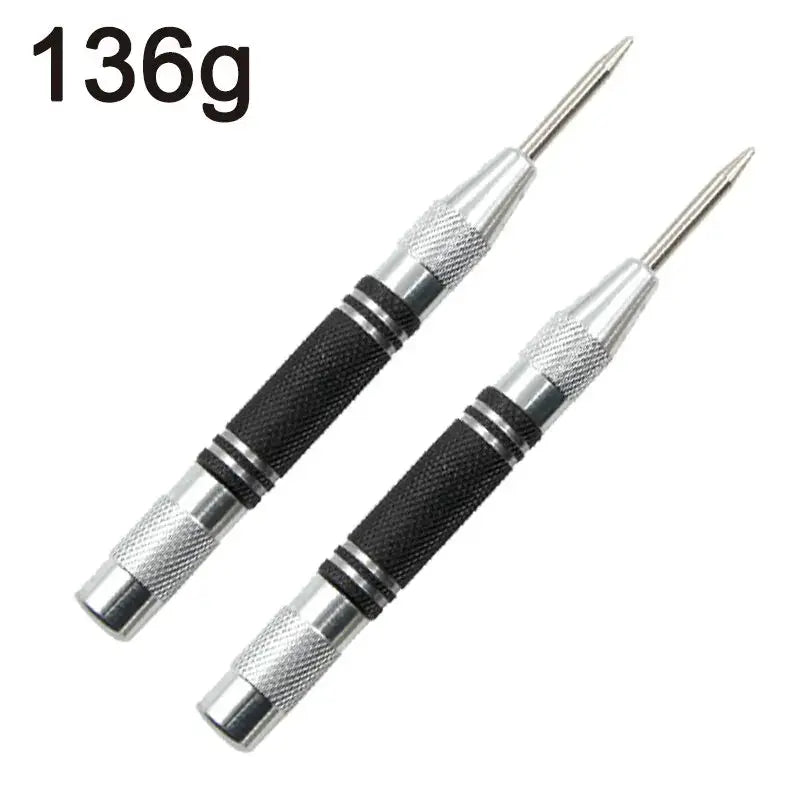 Two Piece Auto Center Punch Set Spring Type Automatic Center Punch Glass Breaker Window Breaker Centering Punch Tool