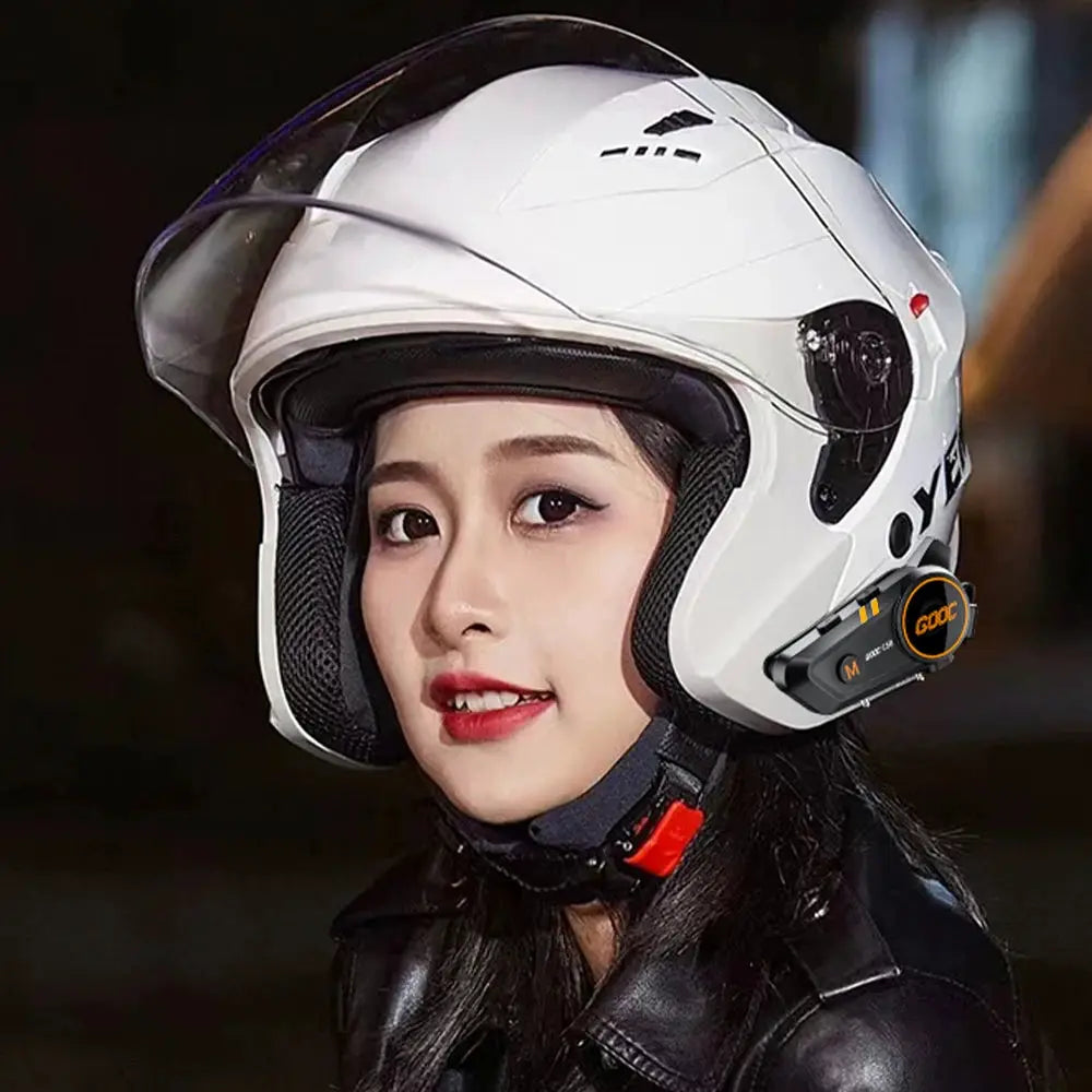 RiderPro Bluetooth 5.3 Helmet Headset Waterproof Hands Free Calls MP3 Music Player For Motorcycle