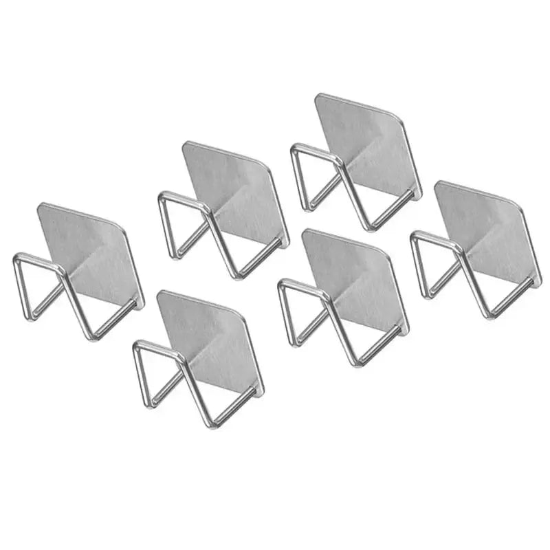 Stainless Steel Wall Mounted Non Perforated Storage Rack for Pot Lids Cutting Boards and Cabinet Organization