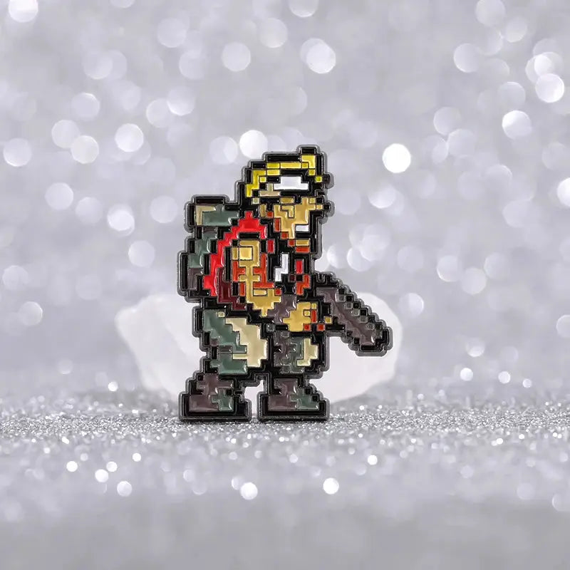 Shooting Game Enamel Pin Zinc Alloy Backing For Clothing Anime Fans Gift Stylish Collectible