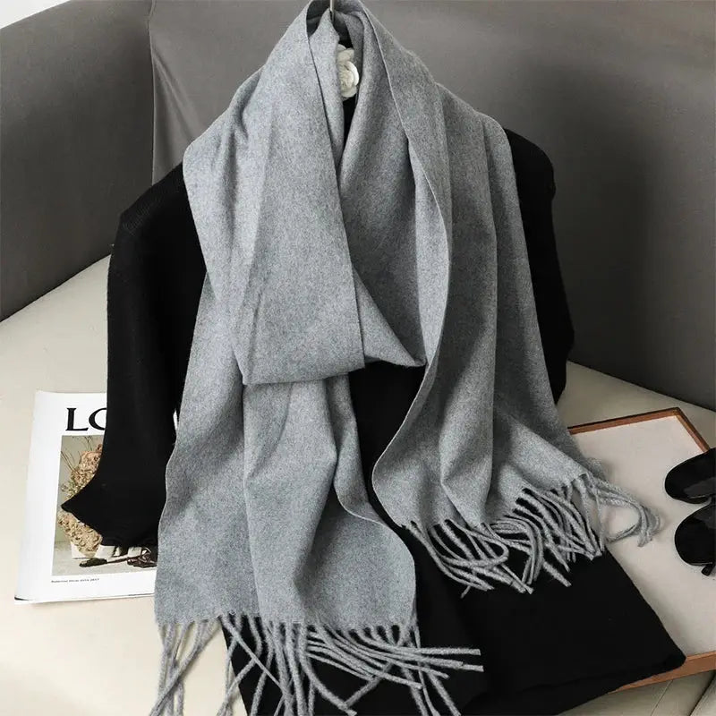 Brand 62 Womens Long Cashmere Blend Winter Scarf Hijab Shawl Wrap For Outdoor Warmth