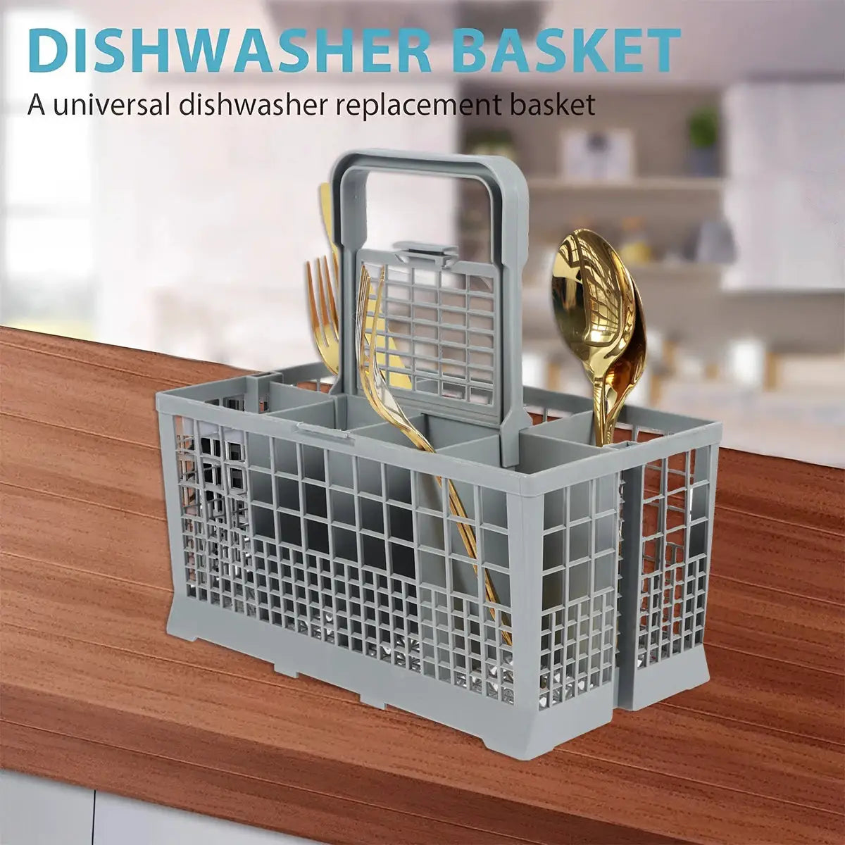 Multifunctional Dishwasher Basket Universal Foldable Cutlery Holder For Knife And Fork Storage