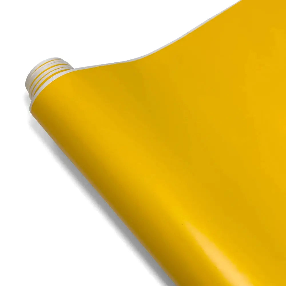 Vinyl car wrap film roll, matte yellow, self-adhesive, Simples Market