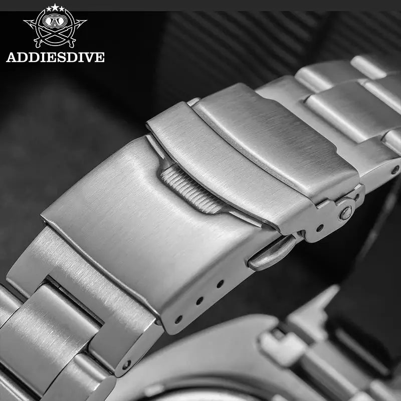 ADDIESDIVE Men's New Outdoor Quartz Watch 200M Diving BGW9 Super Blue Luminous Watch Sapphire Glass Men's Stainless Steel Watch