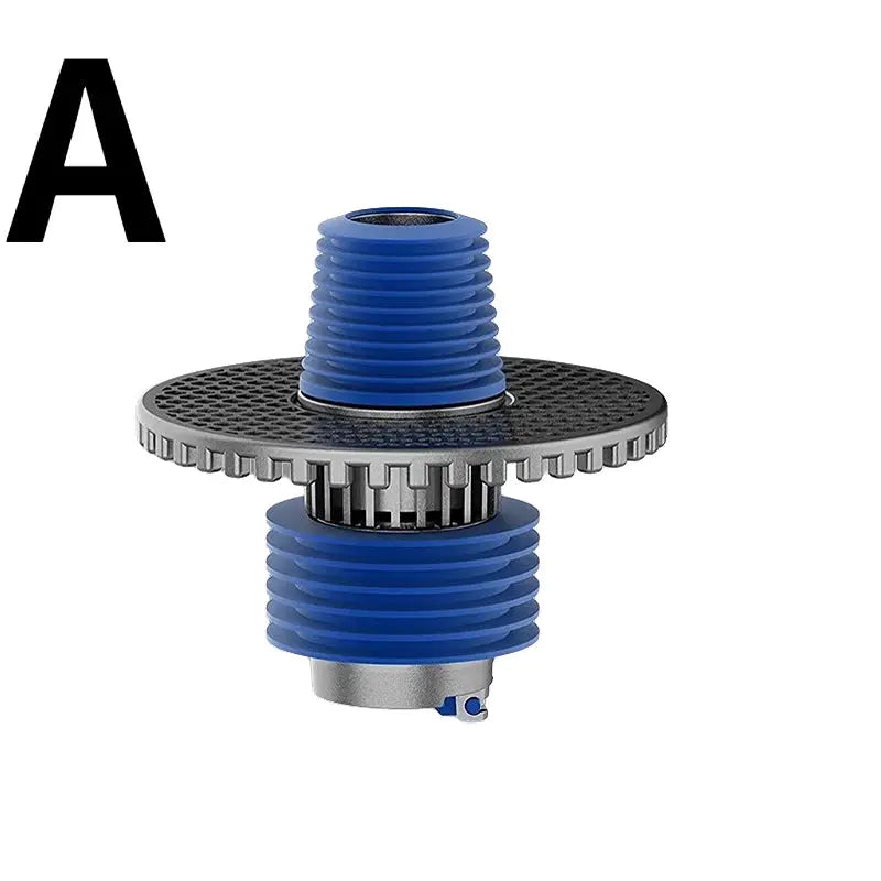 Washing machine floor drain connector 2-in-1 sewer hose adapter, blue, Simples Market